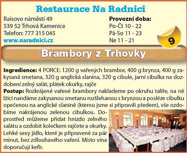 Restaurace Na Radnici - Brambory z Trhovky