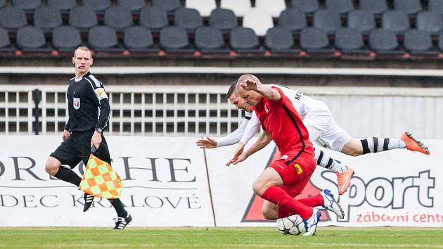 Fotbalová ePojisteni.cz liga: FC Hradec Králové - FC Zbrojovka Brno.