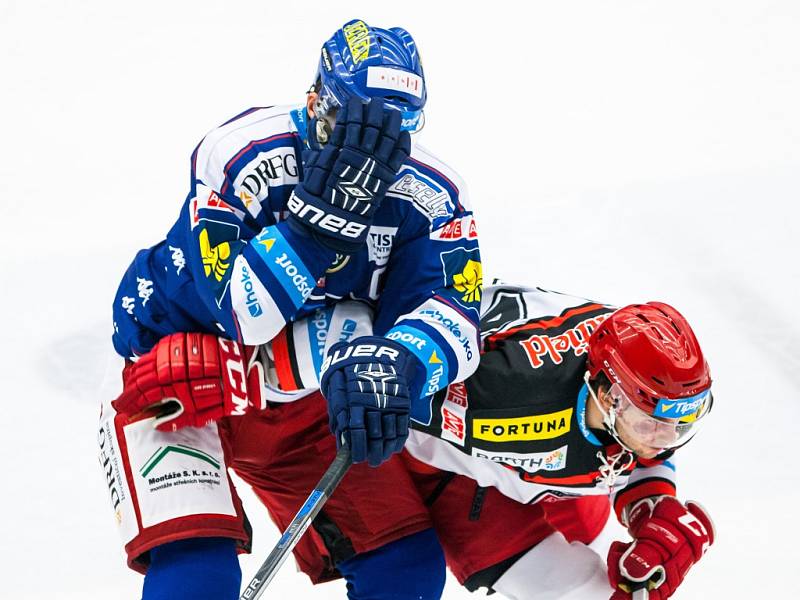 Hokejová extraliga: Mountfield HK - HC Kometa Brno.