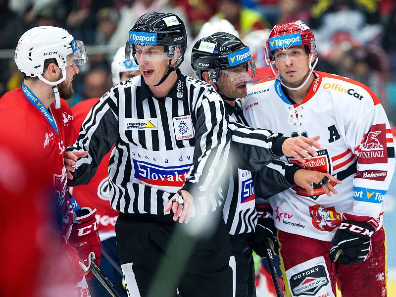 Hokejová extraliga: Mountfield HK - HC Dynamo Pardubice.