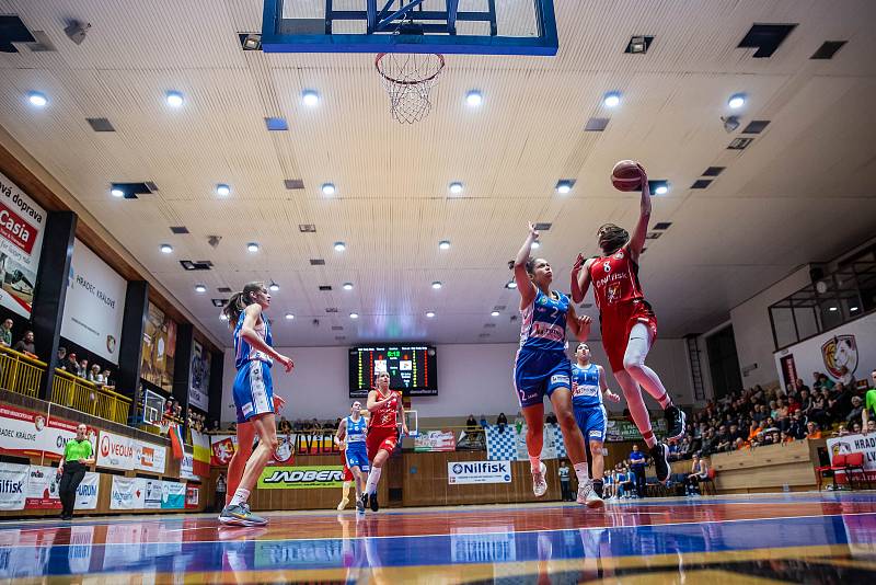 Ženská basketbalová liga: Sokol Nilfisk Hradec Králové - BK Loko Trutnov.