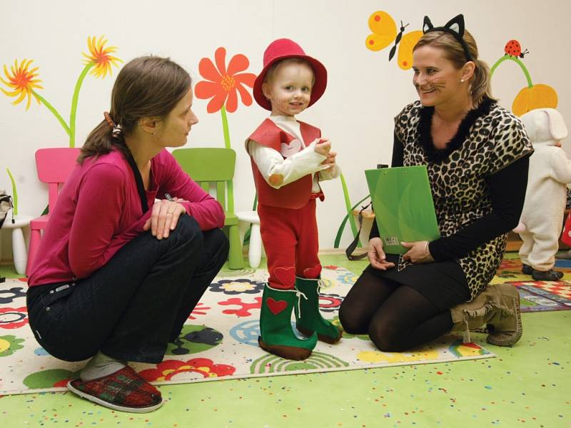 Dětský karneval v Rodinném centru pohoda v Hradci Králové.