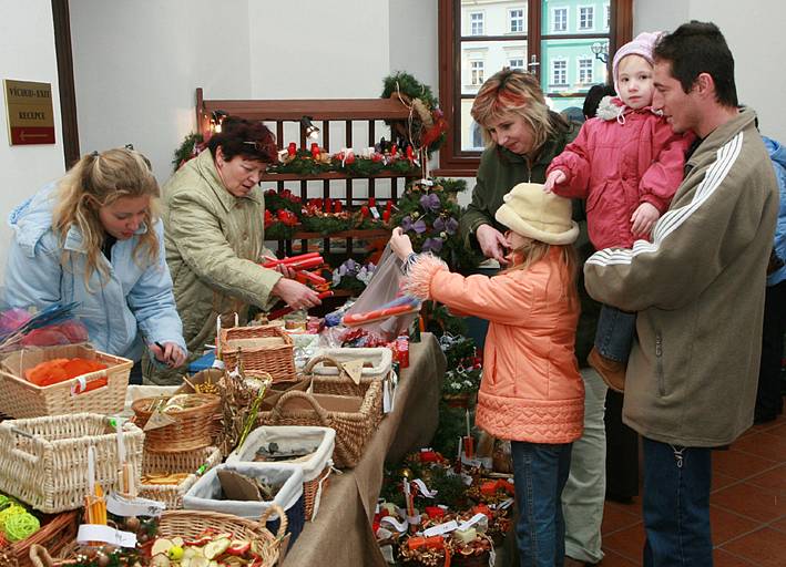 Muzejní adventní trhy v Novém Adalbertinu v Hradci Králové