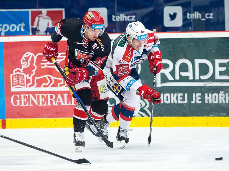 Hokejová extraliga: Mountfield HK - HC Dynamo Pardubice.