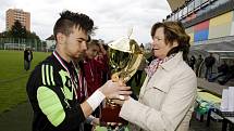 Fotbalový Kouba Cup žákovské kategorie U15 - o 1. až 3. místo: Královéhradecký KFS - Olomoucký KFS.