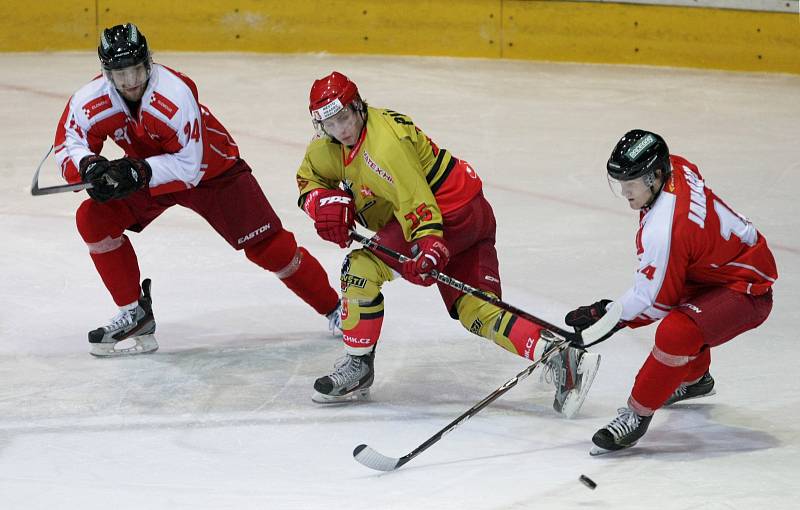 I. hokejová liga: Královští lvi Hradec Králové - HC Olomouc.