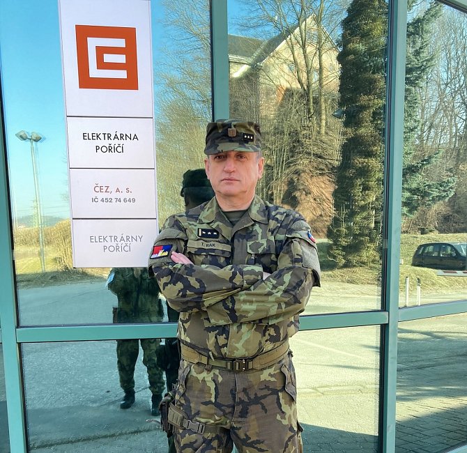 Plukovník Tomáš Rak, ředitel Krajského vojenského velitelství v Hradci Králové