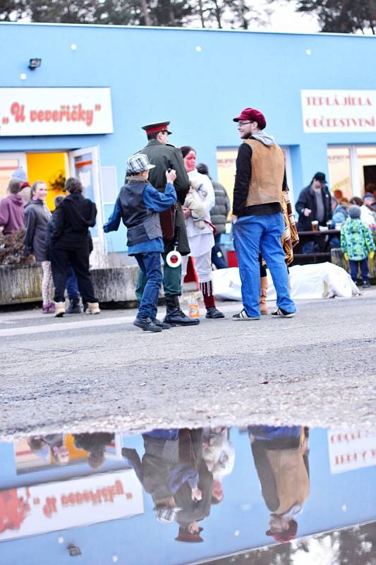 Masopustní veselice v Březhradě.