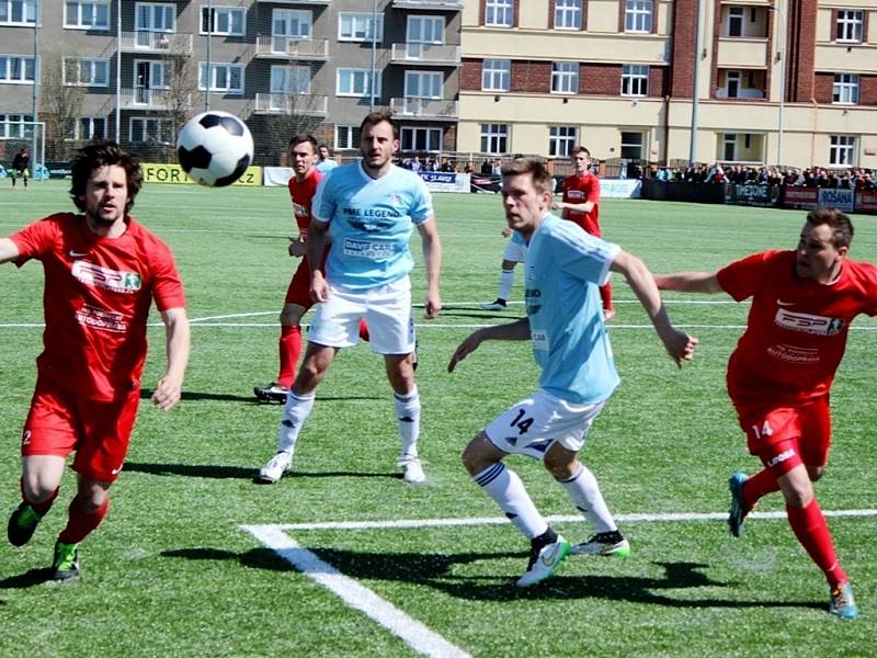 Česká fotbalová liga: FK Slavoj Vyšehrad - SK Převýšov.