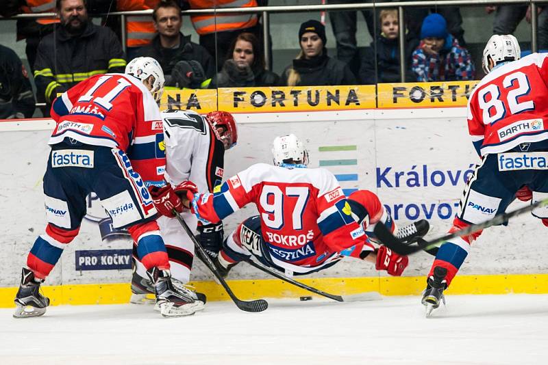 Hokejová extraliga: Mountfield HK - HC Dynamo Pardubice.