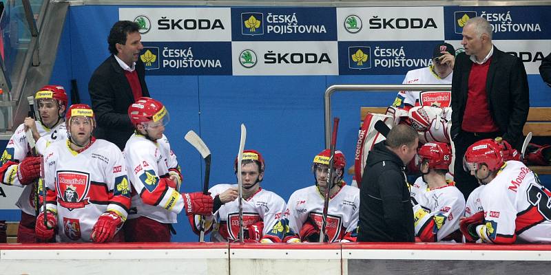 Hokejová extraliga: Mountfield HK - HC Kometa Brno.