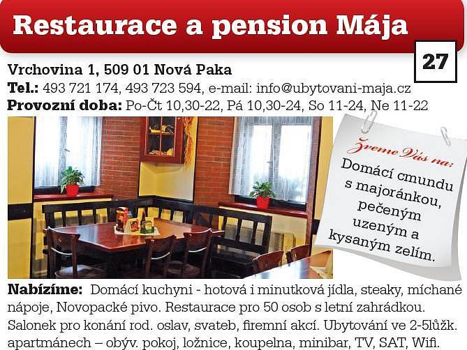 Restaurace a pension Mája