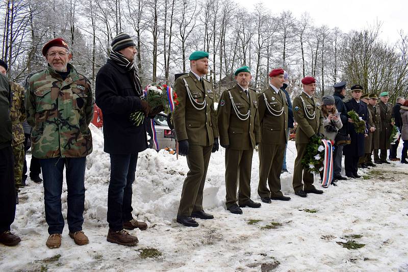 Vzpomínkový akt k 73. výročí příchodu paraskupiny Barium do Žamberka - Polska.