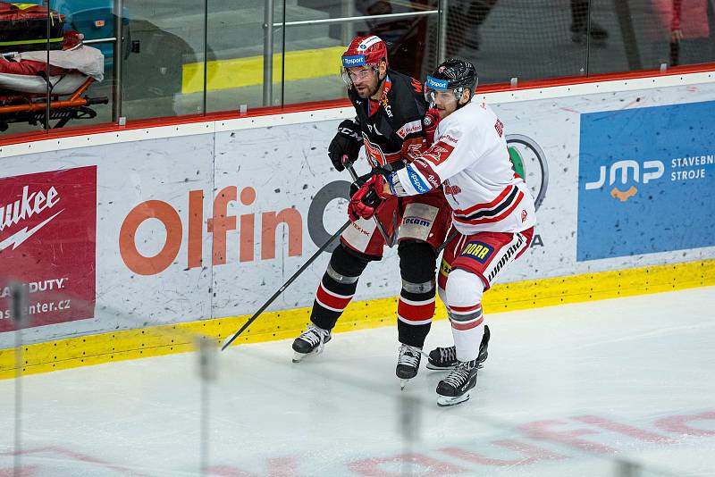 Hokejová extraliga: Mountfield HK - HC Olomouc.