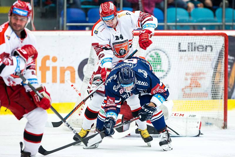 Hokejová extraliga: Mountfield HK - HC Vítkovice Ridera.