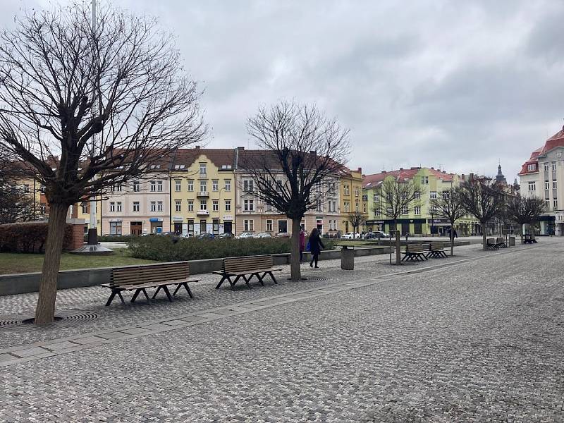 Krajské město v posledním lednovém týdnu.