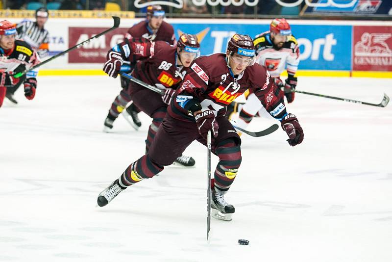 Hokejová extraliga: Mountfield HK - HC Sparta Praha.