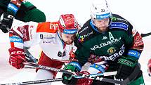 Předkolo hokejového Generali play off Tipsport extraligy: Mountfield HK - HC Energie Karlovy Vary.