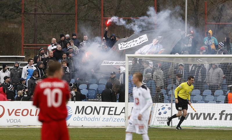 Fotbalová národní liga: FC Hradec Králové - FK Fotbal Třinec.