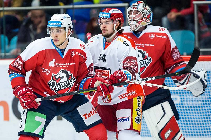 Hokejová extraliga: Mountfield HK - HC Dynamo Pardubice.