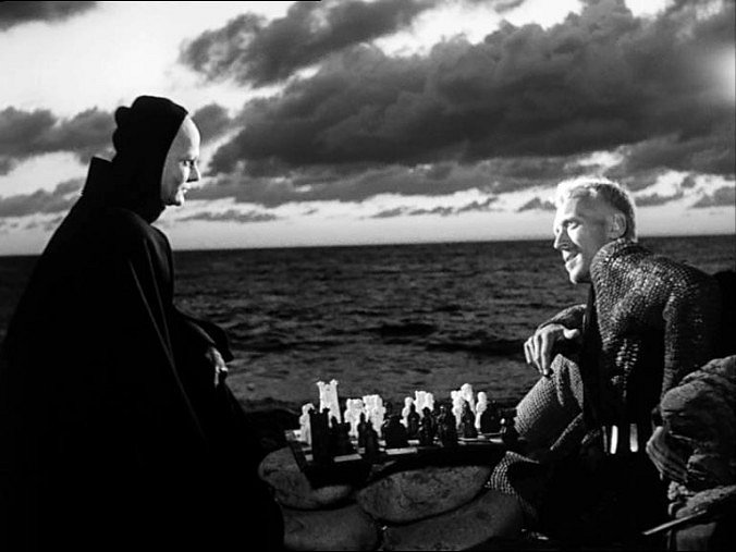 Chomutovský deník | Partie šachu o lidský život. Scéna z Bergmanova filmu  Det sjunde inseglet (Sedmá pečeť). | fotogalerie