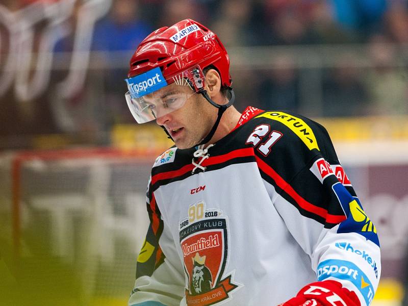 Hokejová extraliga: Mountfield HK - HC Dynamo Pardubice.