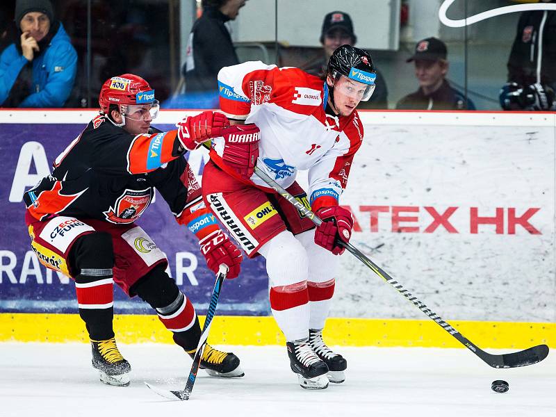 Hokejová extraliga: Mountfield HK - HC Olomouc.