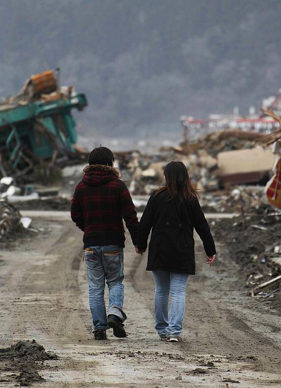 Škody po zemětřesení a tsunami budou Japonci likvidovat několik let. Jejich psychika je na to ale připravená. Foto: ČTK/AP 