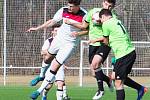 Krajský přebor ve fotbale: TJ Sokol Třebeš - FK Vysoká nad Labem.