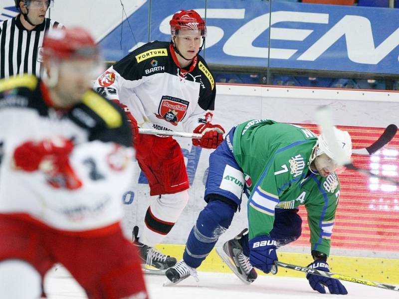 Hokejový Mountfield Cup: Mountfield HK - Salavat Julajev Ufa.