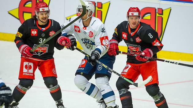 Liga mistrů - čtvrtfinále, 1. zápas: Mountfield Hradec Králové - EV Zug.