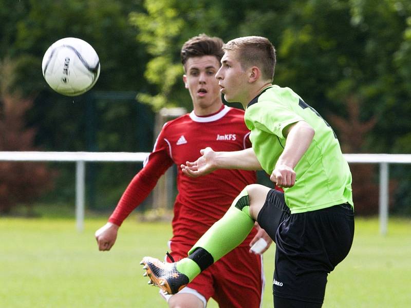 Fotbalový Kouba Cup žákovské kategorie U15: Královéhradecký KFS - Jihomoravský KFS.