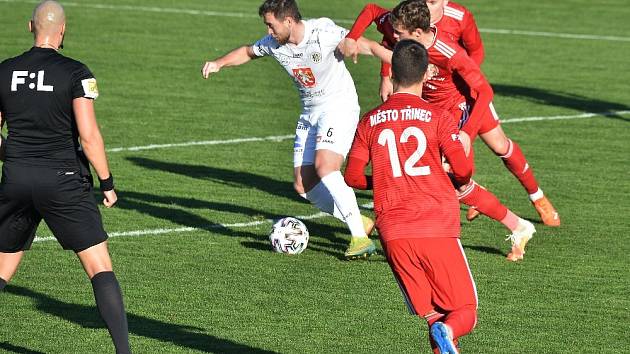 Fotbalová FORTUNA:NÁRODNÍ LIGA: FK Fotbal Třinec - FC Hradec Králové.