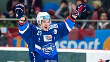 Čtvrtfinále play off hokejové extraligy: Mountfield HK - HC Kometa Brno.