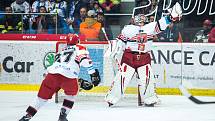 Čtvrtfinále play off hokejové extraligy: Mountfield HK - HC Kometa Brno.