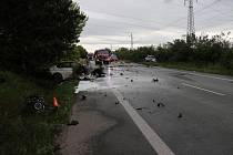 Tragická dopravní nehoda u Černožic si vyžádala tři oběti.
