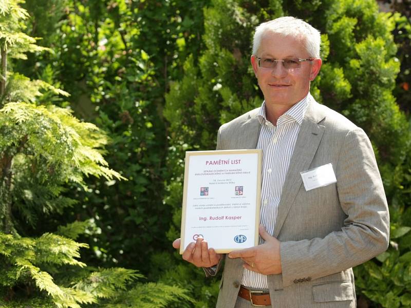 Rudolf Kasper, jednatel a zakladatel trutnovské firmy Kasper Kovo, který byl oceněn v soutěži Manažer roku.