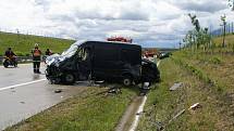 Nehoda na 68. kilometru dálnice D11 ve směru z Hradce Králové na Prahu v pátek 29. května.