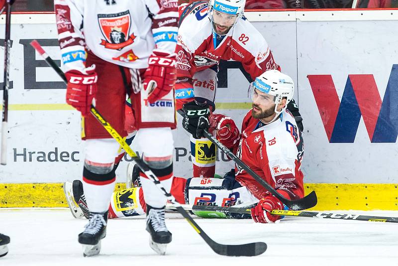 Hokejová extraliga: Mountfield HK - HC Dynamo Pardubice.