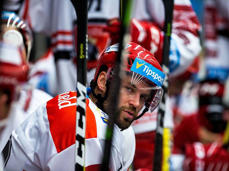 Hokejová extraliga: Mountfield HK - HC Olomouc.