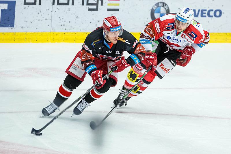 Hokejová extraliga: Mountfield HK - HC Dynamo Pardubice.