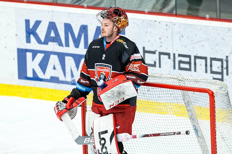 Čtvrtfinále play off hokejové extraligy: Mountfield HK - Bílí Tygři Liberec.