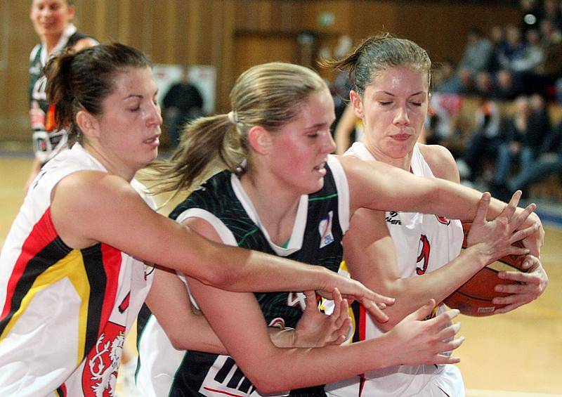 14. kolo ženské basketbalové ligy: Hradecké Lvice x Frisco Sika Brno.