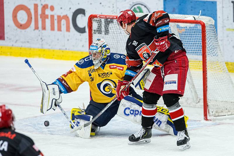 Hokejová extraliga: Mountfield HK - PSG Berani Zlín.