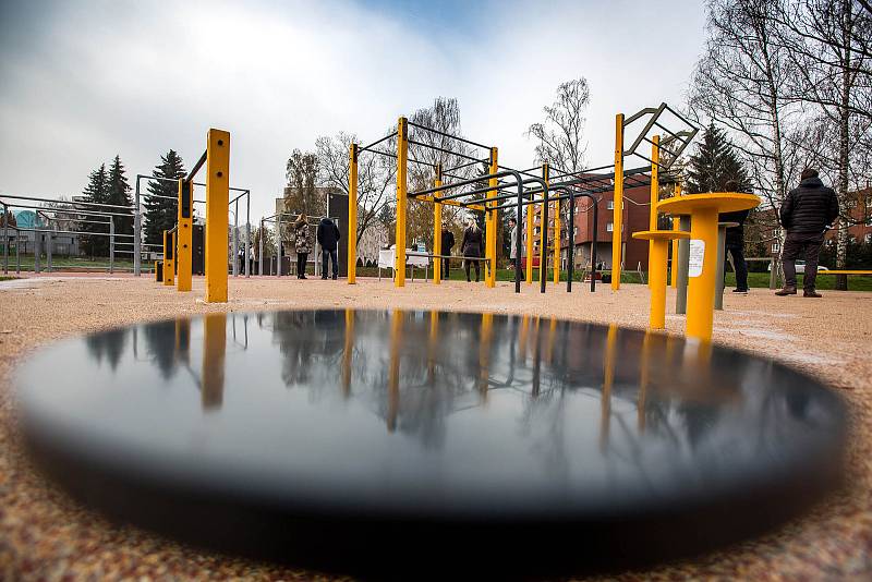 Otevření nového parkourového hřiště v Hradci Králové.