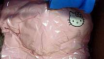 Chebští celníci našli v jednom kontejneru z jihovýchodní Asie více jak devět tisíc kusů dámských kalhotek, u kterých je podezření, že porušují ochrannou známku Hello Kitty. 