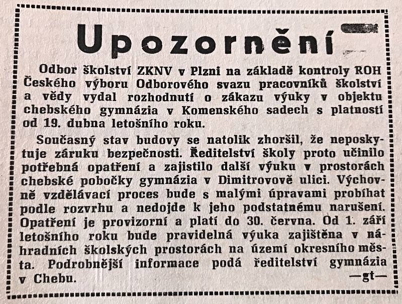 Hraničář z 25. dubna 1989.