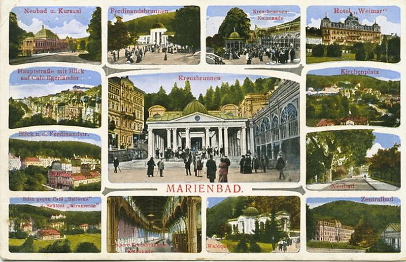 Historické pohlednice Mariánských Lázní ukazují, jakým způsobem se město měnilo.