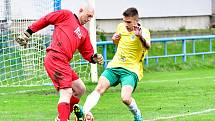 Osm branek nastříleli na stadionu na Růžovém Vrchu hráči v dresu Františkových Lázní, kteří dosáhli na výhru 8:3.