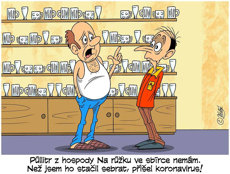 Vtipů napsal a nakreslil Mirek Vostrý z Chebu několik tisíc. Pobaví každý den řadu lidí nejen v časopisech, ale i na sociálních sítích. A je také jedním z organizátorů Festivalu kresleného humoru, který se koná ve Františkových Lázních.